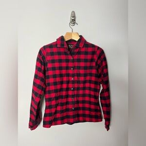 The Vermont Flannel Company Buffalo Check Plaid Collared Long Sleeve Shirt 502
